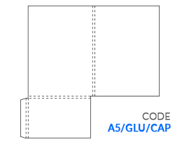 Glued, oversize A5 Folder + Capacity. No slots